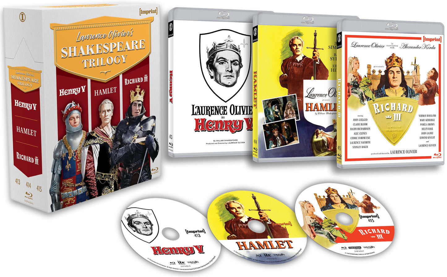 LAURENCE OLIVIER'S SHAKESPEARE TRILOGY (1944-1955)