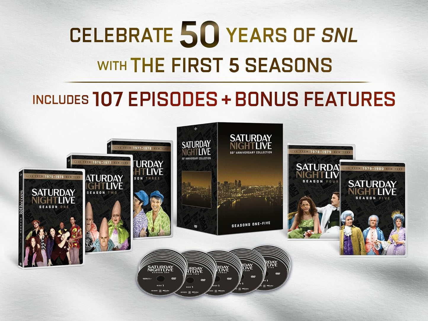 SATURDAY NIGHT LIVE 50TH ANNIVERSARY COLLECTION: SEASONS 1 - 5